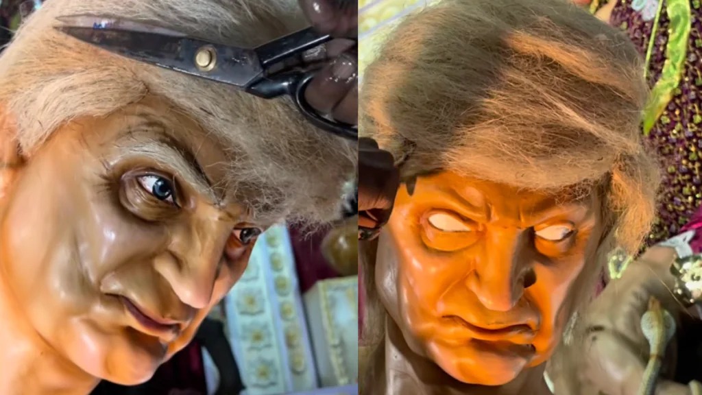 Durga Puja Pandal in West Bengal Depicts Donald Trump as ‘Asura’ Amid India-US Trade Spat