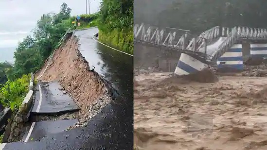 Heavy Rain and Landslides Ravage Darjeeling, Iron Bridge Collapses