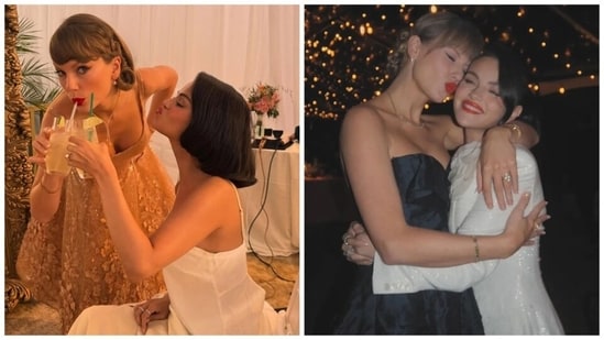 Taylor Swift Shines at Selena Gomez’s Wedding in $37,000 Sequin Dress and $5,455 Black Gown