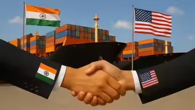 India & US Near Trade Deal to Slash Tariffs to 15-16%