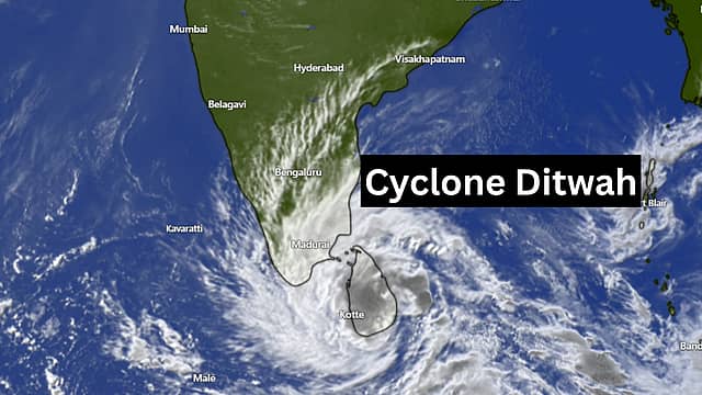Cyclone Ditwah Threatens Coast: Red Alert Issued for Tamil Nadu and Puducherry
