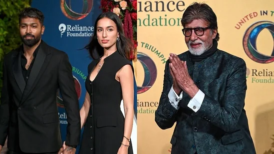 Hardik Pandya Sweetly Introduces Girlfriend Mahieka Sharma to Amitabh Bachchan and Hugs the Superstar