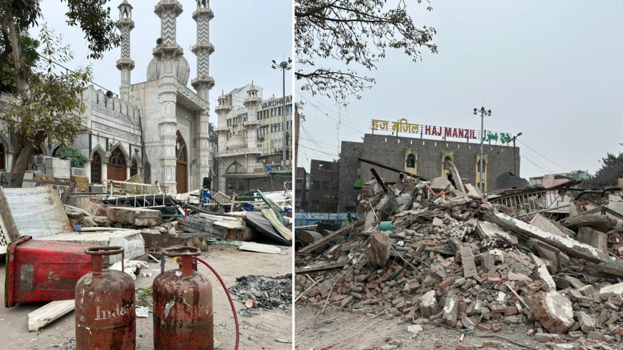 Tensions Flare in Old Delhi as MCD Demolishes Faiz-e-Elahi Masjid Amid Heavy Security