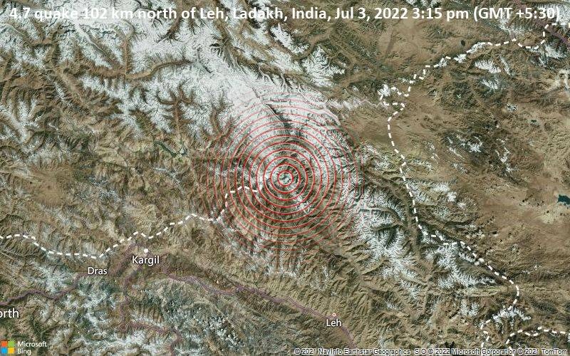 Ladakh Shaken Twice in Hours as 4.7 Magnitude Quake Follows Morning Tremor and a Satellite Is Rewriting What We Know About Tsunamis!