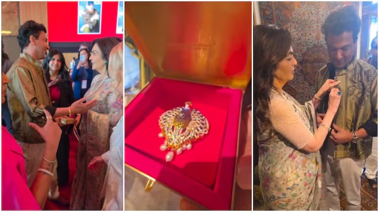 Nita Ambani Honours Vikas Khanna with Peacock Brooch at TIME100 Event in New York
