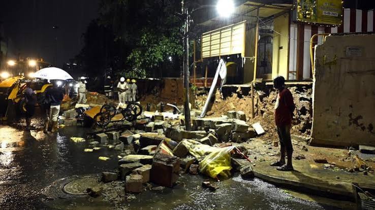 Nine Dead as Heavy Rain Triggers Wall Collapse at Bengaluru Hospital