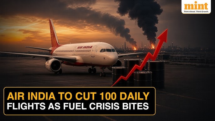 Air India Slashes 100 Flights Till July Amid Fuel Surge & Airspace Crisis