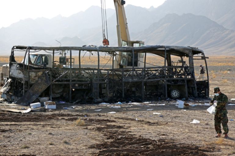 Bus carrying Afghans expelled from Iran crashes leaving 79 dead