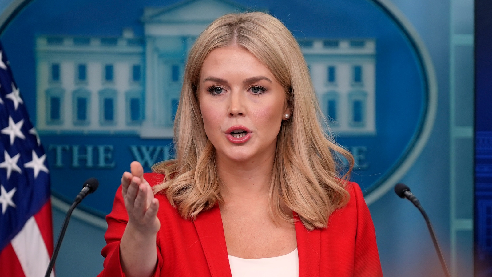 Karoline Leavitt criticizes US media over coverage of Trump Russia deal