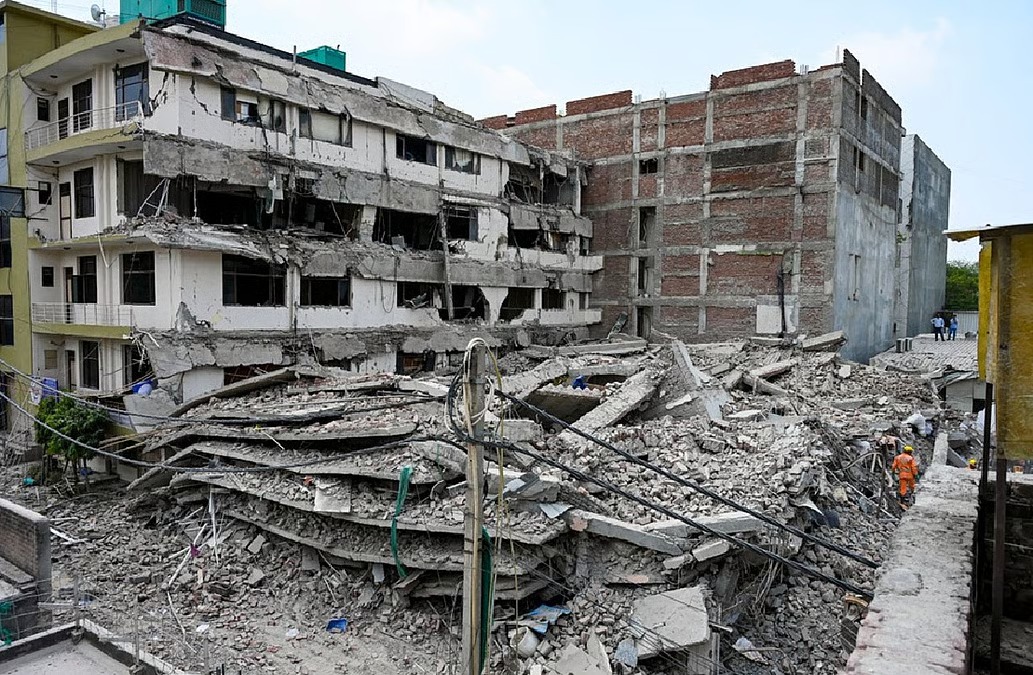 Tragedy in South Delhi: Canteen Owner Dies Heroically in Saket Building Collapse