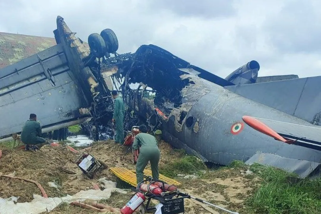 IAF AN-32 Aircraft Crashes While Landing at Jorhat Airbase in Assam