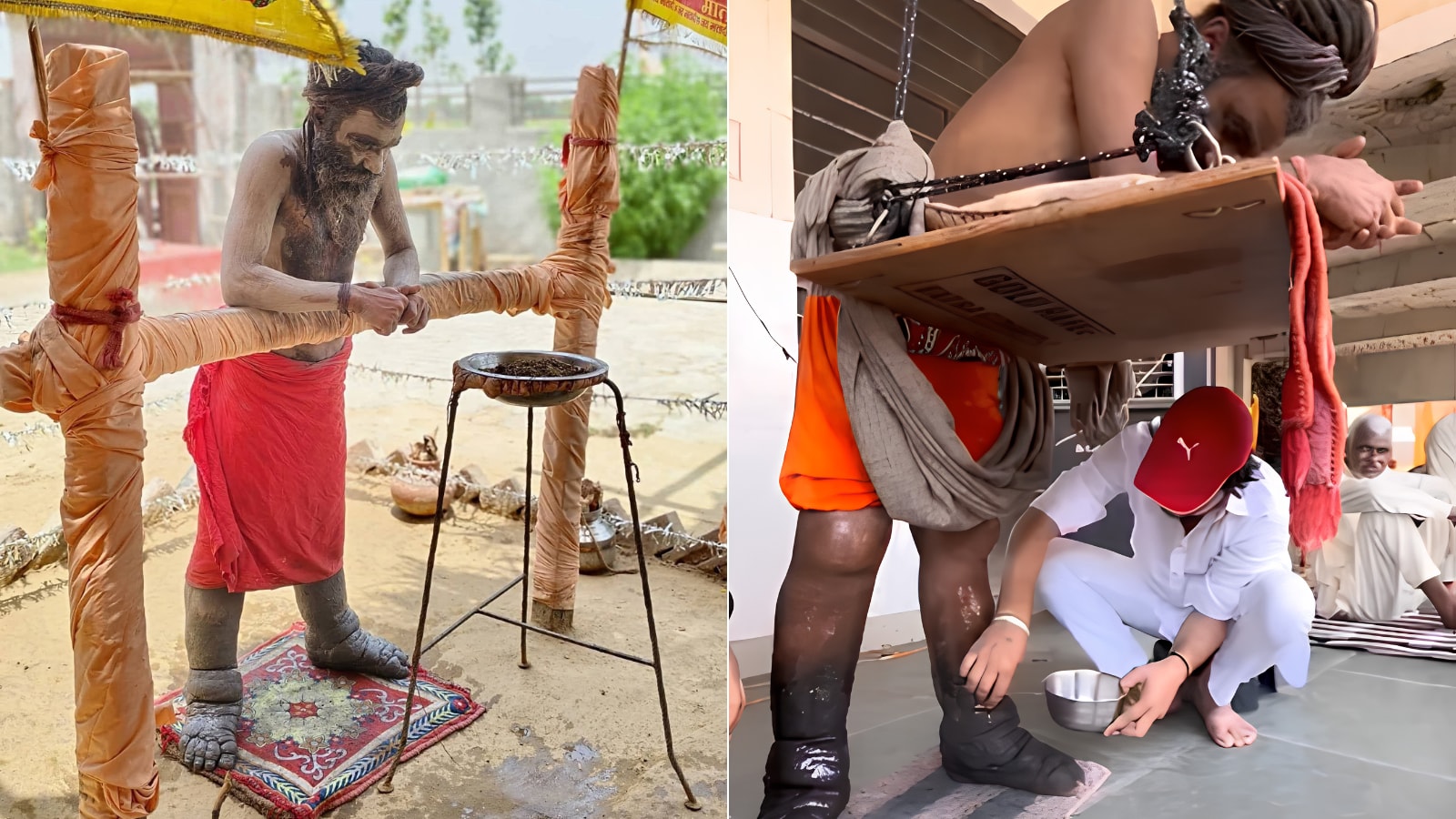Indian Ascetic’s 12-Year Standing Vow to Lord Shiva Goes Viral