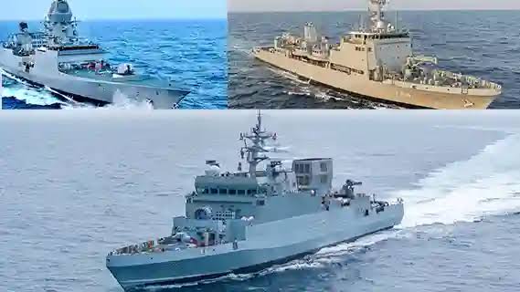 Navy to Commission Three Indigenous Warships in Kolkata