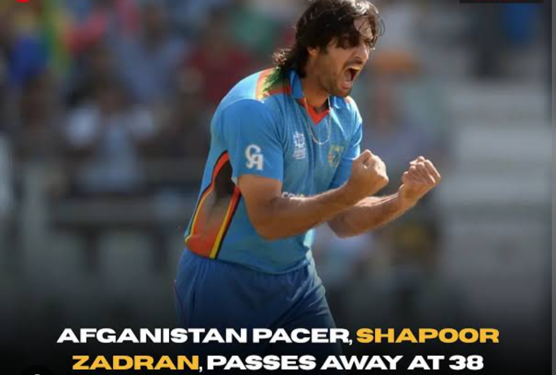 Afghanistan Cricket Loses Pioneer Shapoor  Zadran at 38