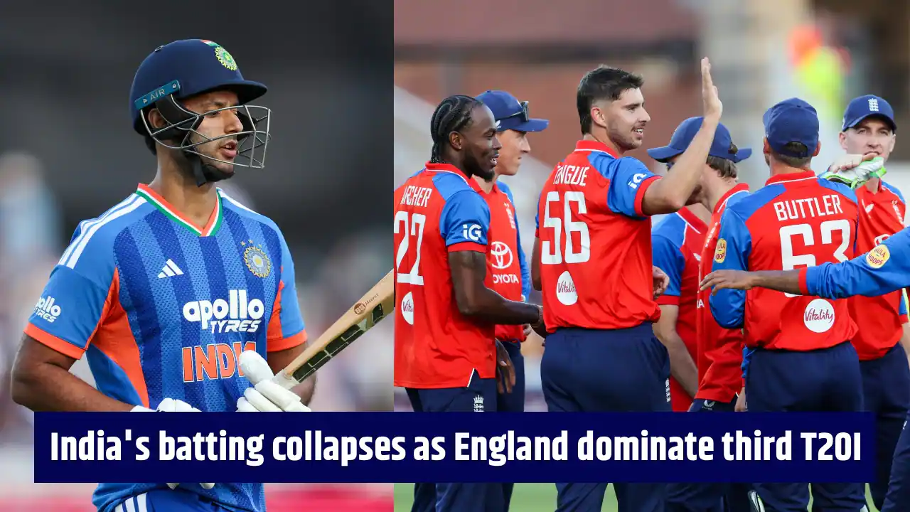 India Suffer Historic Batting Collapse as England Seal T20I Series