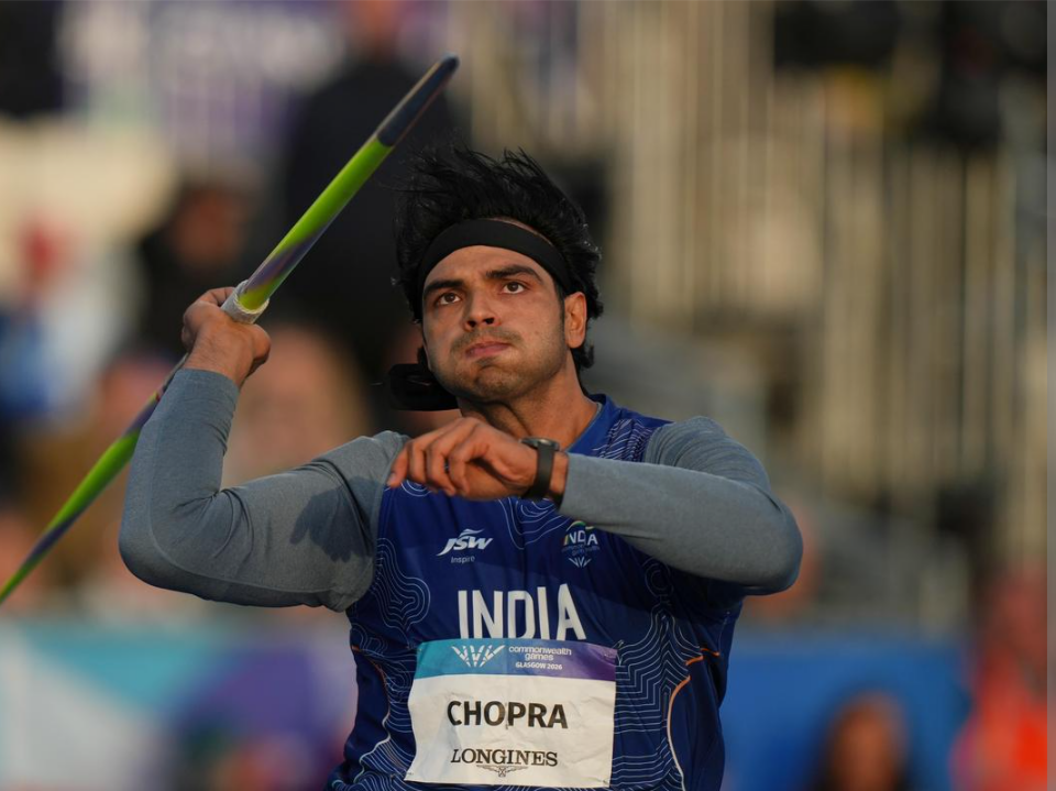 Neeraj Chopra Wins Silver Khandra Celebrates at CWG 2026