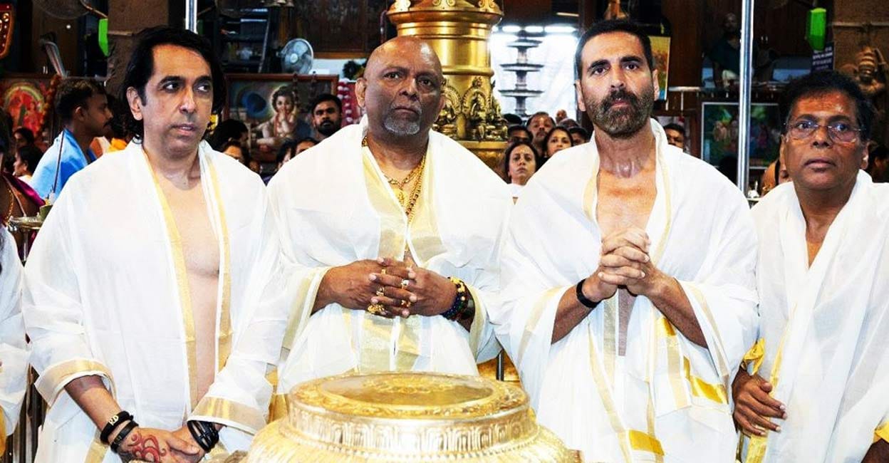 Akshay Kumar Visits Guruvayur Temple Amidst 'Haiwaan' Shoot in Kerala