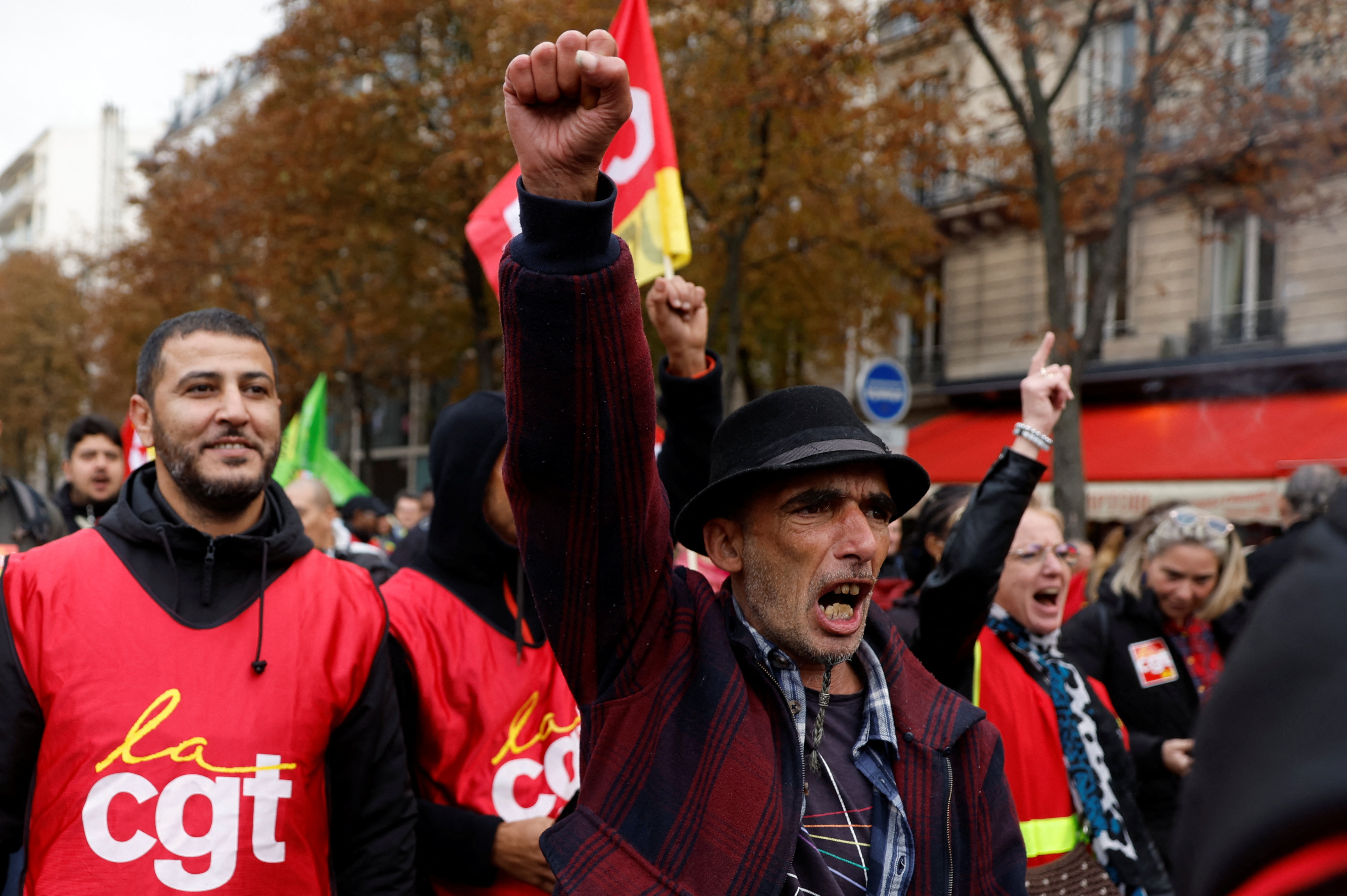 Protests erupt in France as workers fear wage cuts amid political divide