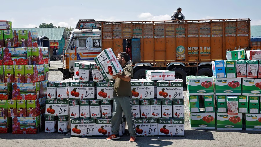 Highway Disruption Crushes Kashmir Apple Growers, Prices Plunge ~40%